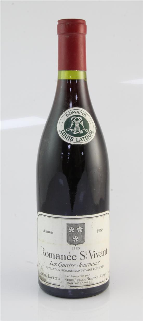 One bottle of Romanee St. Vivant Grand Cru 1983,